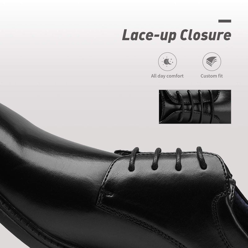 Bruno Marc Men's Dress Oxford Shoes Classic Lace Up Formal Shoes,Size 6.5,Black,DOWNING-02 - Image 5